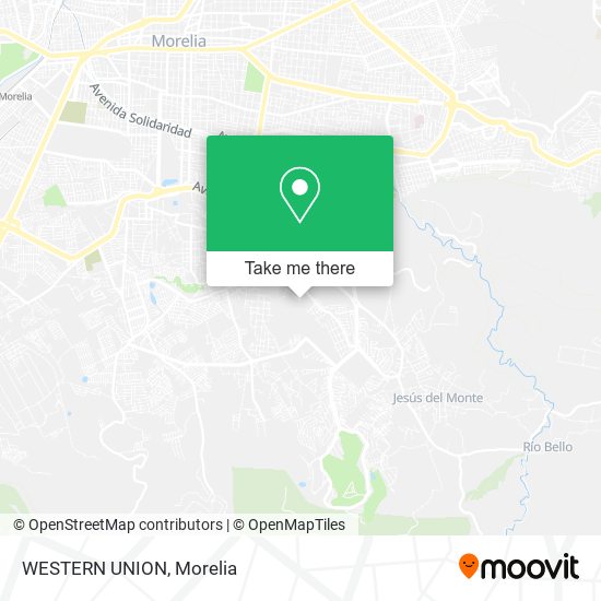 Mapa de WESTERN UNION
