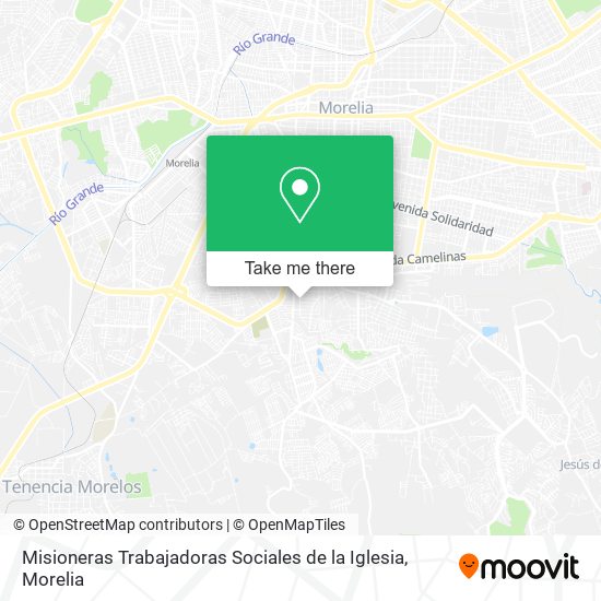 Mapa de Misioneras Trabajadoras Sociales de la Iglesia