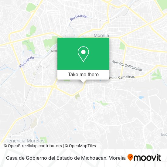 Casa de Gobierno del Estado de Michoacan map