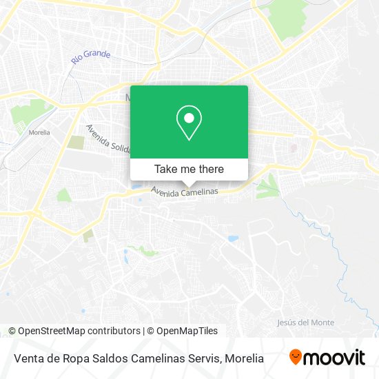 Mapa de Venta de Ropa Saldos Camelinas Servis