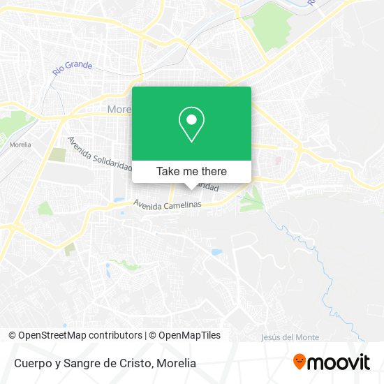 Mapa de Cuerpo y Sangre de Cristo