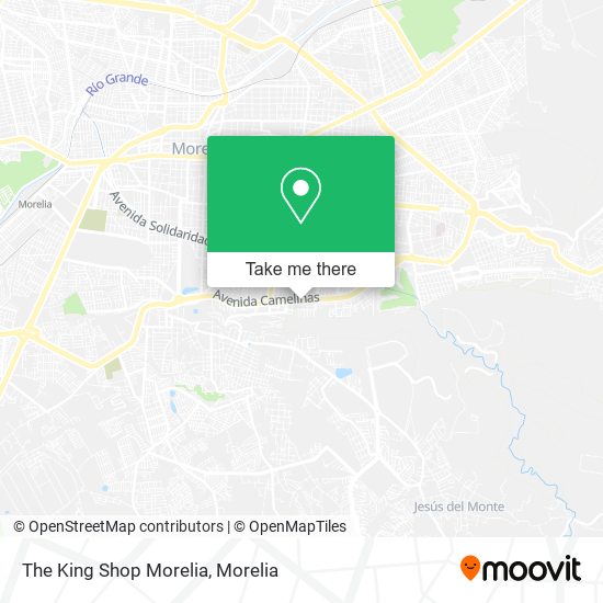 The King Shop Morelia map