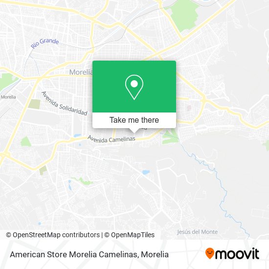 American Store Morelia Camelinas map