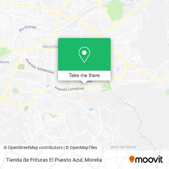 Mapa de Tienda de Frituras El Puesto Azul
