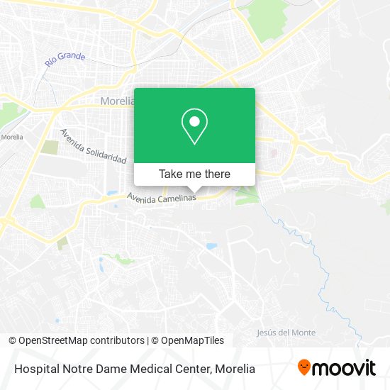 Hospital Notre Dame Medical Center map
