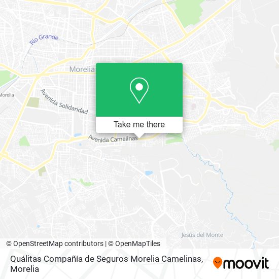 Quálitas Compañía de Seguros Morelia Camelinas map