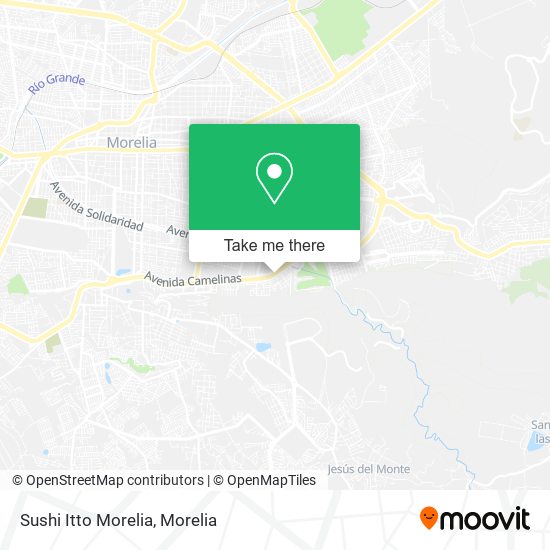 Mapa de Sushi Itto Morelia