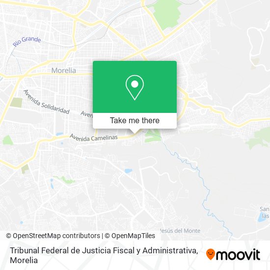 Tribunal Federal de Justicia Fiscal y Administrativa map