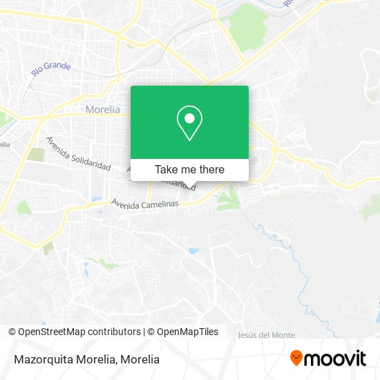 Mazorquita Morelia map