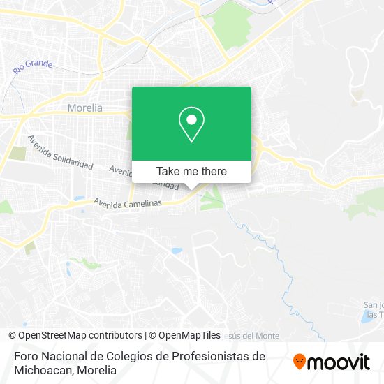 Foro Nacional de Colegios de Profesionistas de Michoacan map