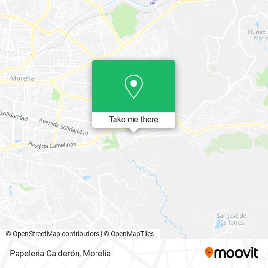 Papeleria Calderón map