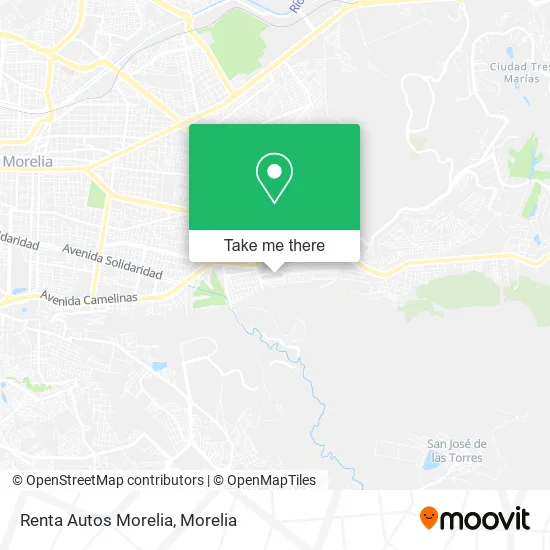Renta Autos Morelia map