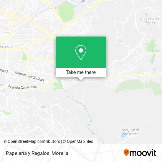 Papelería y Regalos map