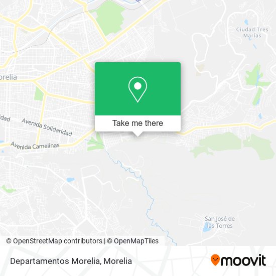 Departamentos Morelia map
