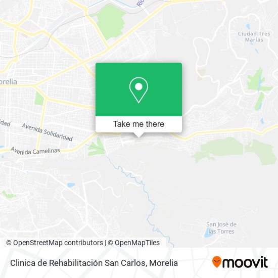 Mapa de Clinica de Rehabilitación San Carlos