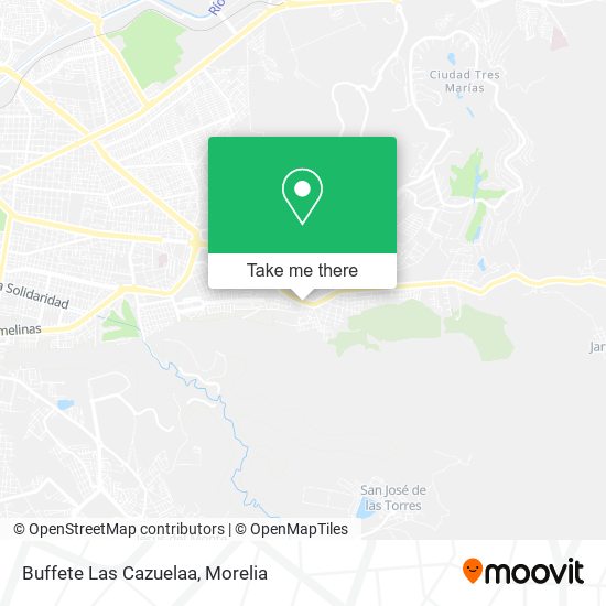 Mapa de Buffete Las Cazuelaa