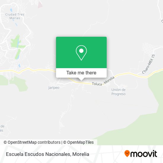 Escuela Escudos Nacionales map