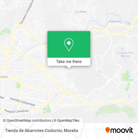 Tienda de Abarrotes-Codorniz map