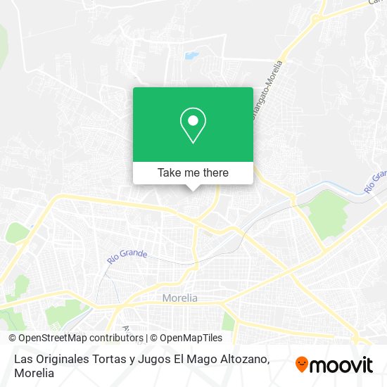 Las Originales Tortas y Jugos El Mago Altozano map