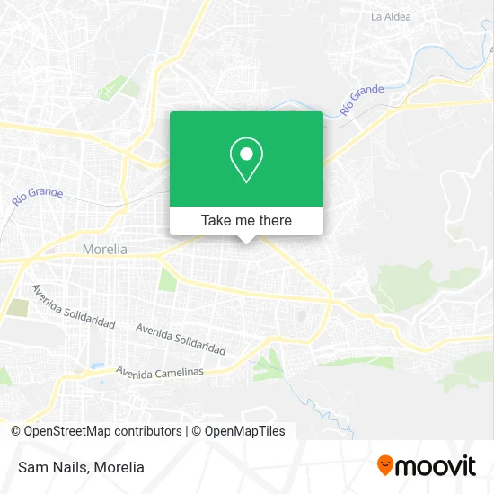 Sam Nails map