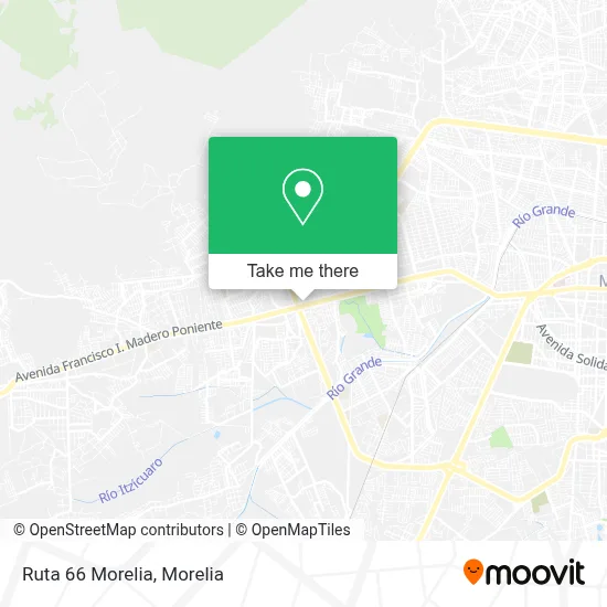 Ruta 66 Morelia map