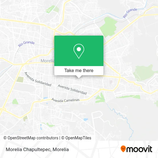 Morelia Chapultepec map