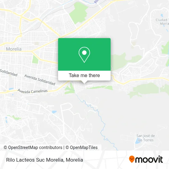 Rilo Lacteos Suc Morelia map