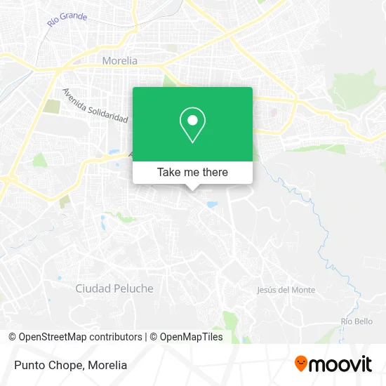 Punto Chope map