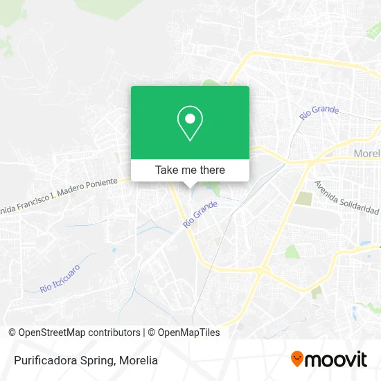 Purificadora Spring map