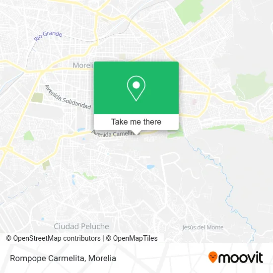 Rompope Carmelita map