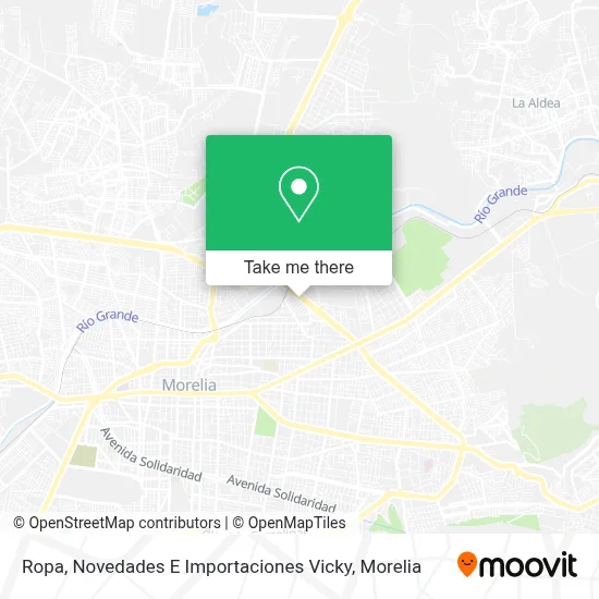 Ropa, Novedades E Importaciones Vicky map