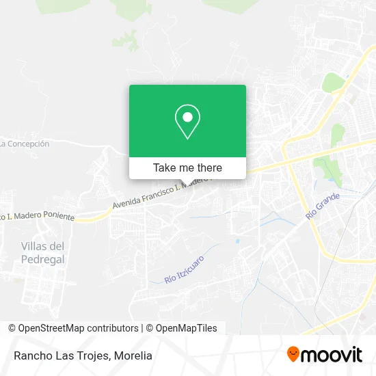 Rancho Las Trojes map