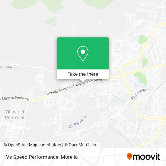 Vs Speed Performance map