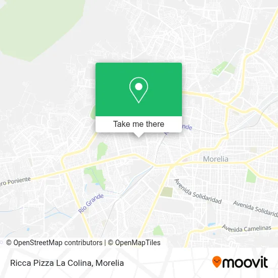 Ricca Pizza La Colina map