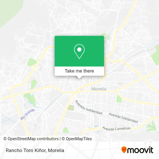 Rancho Toro Kiñor map