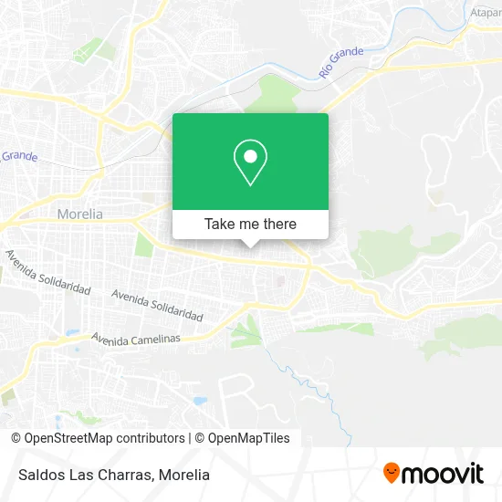 Saldos Las Charras map