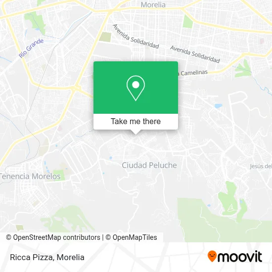 Ricca Pizza map