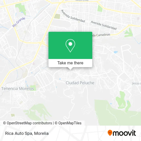 Rica Auto Spa map