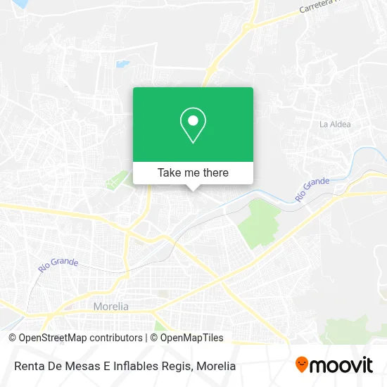 Renta De Mesas E Inflables Regis map