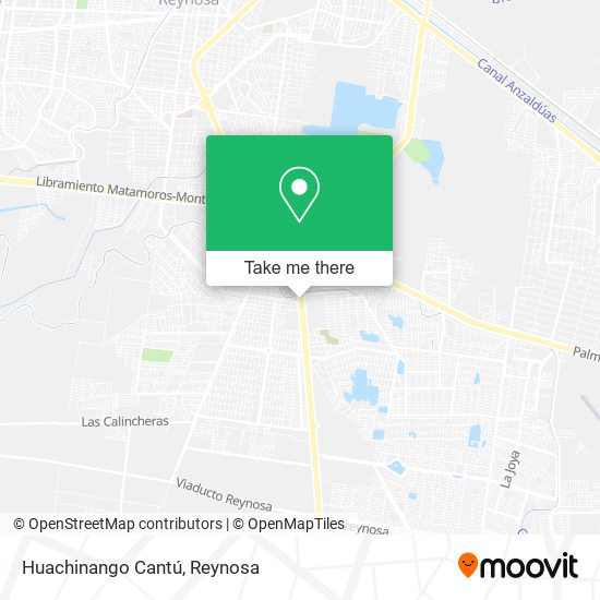 Huachinango Cantú map