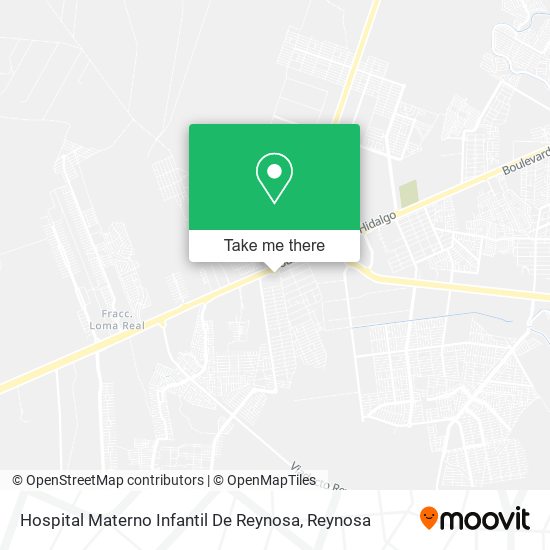 Hospital Materno Infantil De Reynosa map