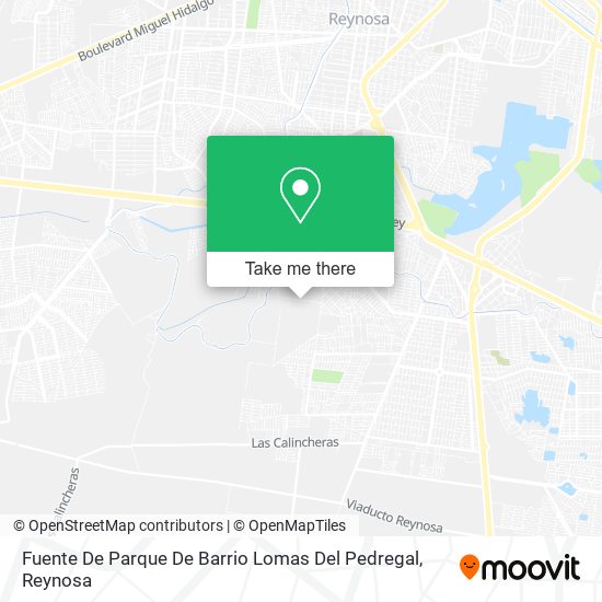 Mapa de Fuente De Parque De Barrio Lomas Del Pedregal