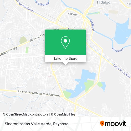 Sincronizadas Valle Verde map