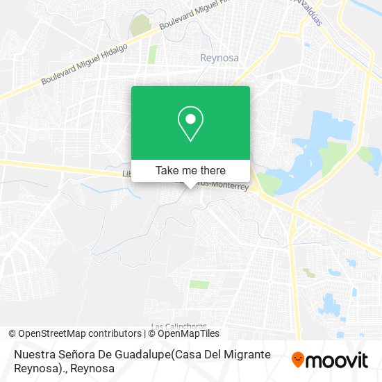 Mapa de Nuestra Señora De Guadalupe(Casa Del Migrante Reynosa).