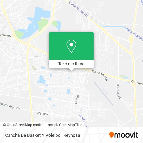Mapa de Cancha De Basket Y Voleibol