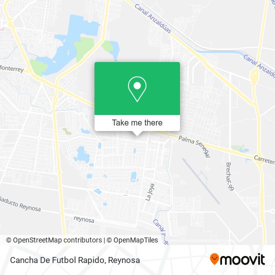 Cancha De Futbol Rapido map