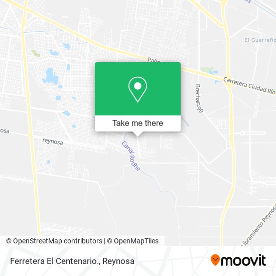 Mapa de Ferretera El Centenario.