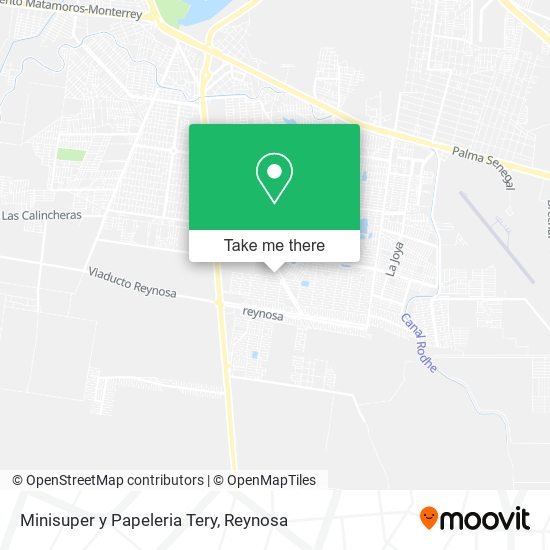 Minisuper y Papeleria Tery map