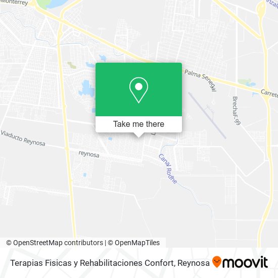 Terapias Fisicas y Rehabilitaciones Confort map