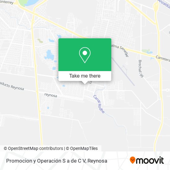 Mapa de Promocion y Operación S a de C V